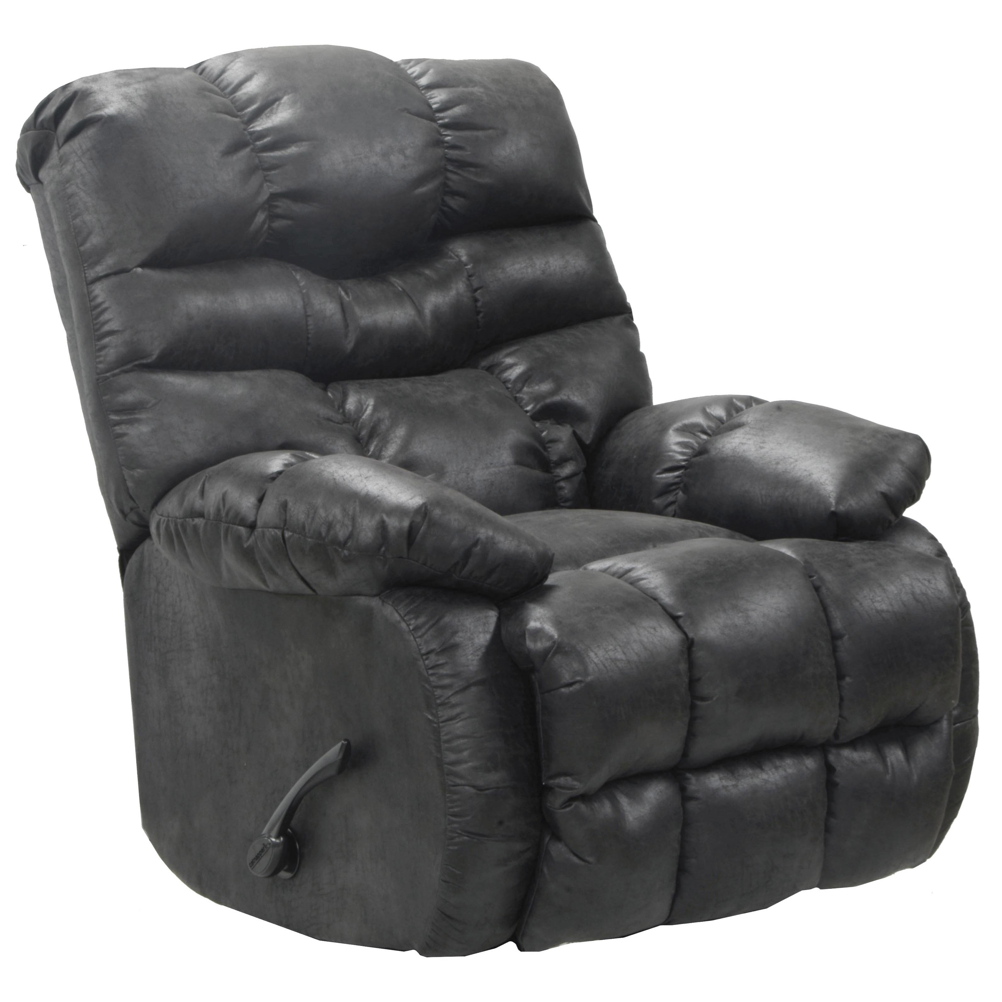 Catnapper Berman Casual Chaise Rocker Recliner with Pillow Arms